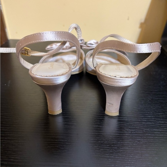 Charter Club Satin Kitty Heel Bow Sandal Size 7.5 - Picture 5 of 13